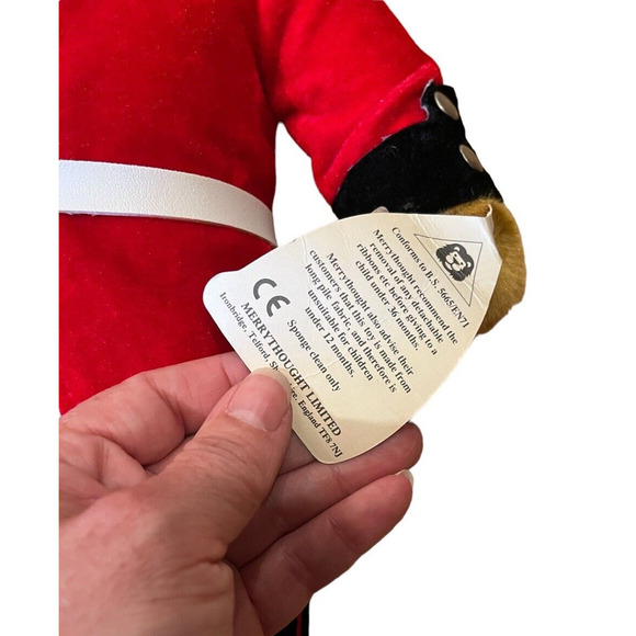 Merrythought England Plush Bear Harrods Royal Guard NWT 1990 Stuffed Animal - Picture 9 of 13